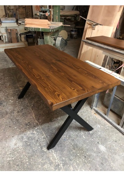 Ceviz Rengi Kütük Masa 70X140.CM