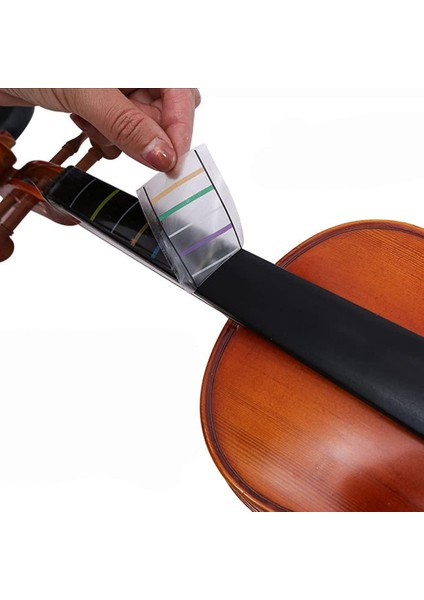 1-2 Şeffaf Çıkartma Keman-Nota-Etiket-Kolay Öğrenme-Sticker-Klavye-Çıkartma-Violin-Keman Aksesuar Kolayçalma