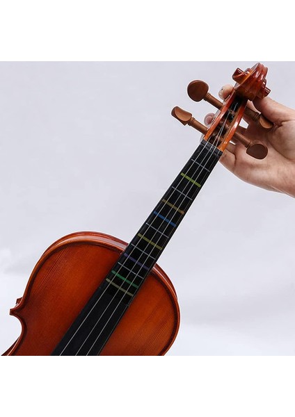 1-2 Şeffaf Çıkartma Keman-Nota-Etiket-Kolay Öğrenme-Sticker-Klavye-Çıkartma-Violin-Keman Aksesuar Kolayçalma