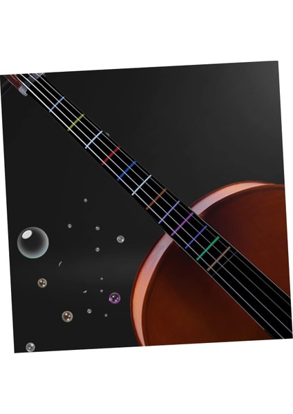 1-2 Şeffaf Çıkartma Keman-Nota-Etiket-Kolay Öğrenme-Sticker-Klavye-Çıkartma-Violin-Keman Aksesuar Kolayçalma
