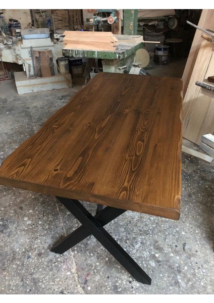 Ceviz Rengi Kütük Masa 70X140.CM