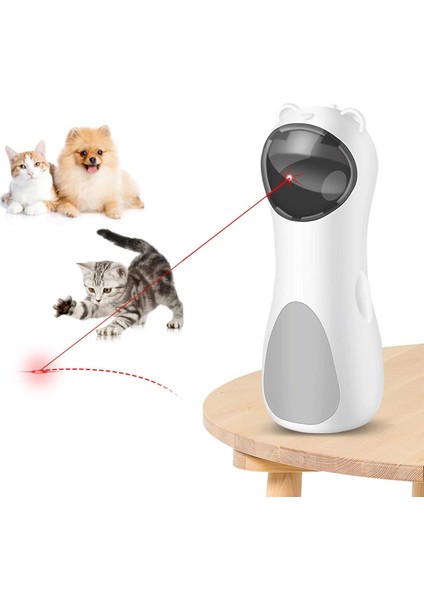 Interaktif Kedi Oyuncağı - Otomatik, 5 Lazer Modu (Yurt Dışından)