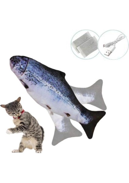 Elektrikli Oyuncak Balık - USB Şarjlı - Catnip ile (Yurt Dışından)