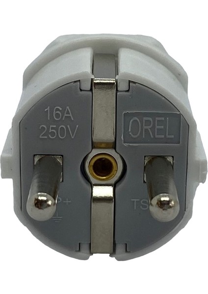 Topraklı Erkek Fiş Düz Tip 16A 250V / Ts Tfb 1010