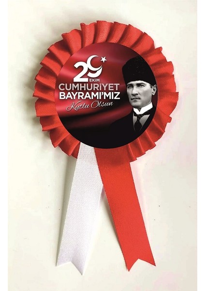 a 29 Ekim Cumhuriyet Bayramı Kurdela , Kurdale Kurdela Yaka Kokartı Kokart Rozet