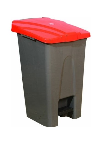 Pedallı Çöp Kovası Tekerlekli 70 Lt