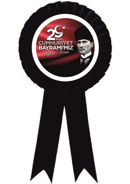 a 29 Ekim Cumhuriyet Bayramı Kurdela , Kurdale Kurdela Yaka Kokartı Kokart Rozet