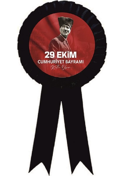 a 29 Ekim Cumhuriyet Bayramı Kurdela , Kurdale Kurdela Yaka Kokartı Kokart Rozet