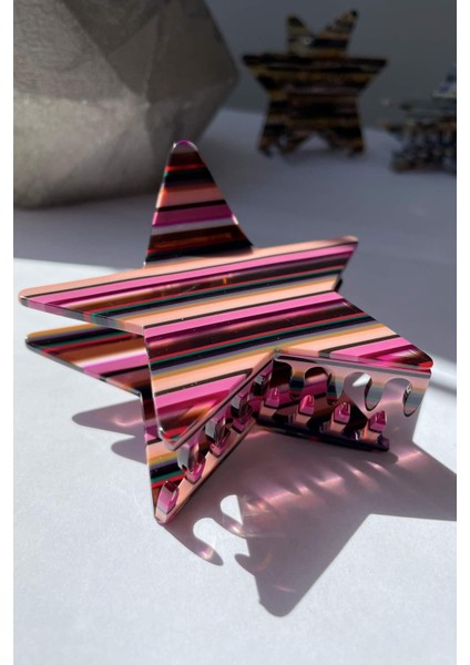 Yıldız Figürlü Ithal Kemik Mandal Toka Pembe SBT1596 fiyatları