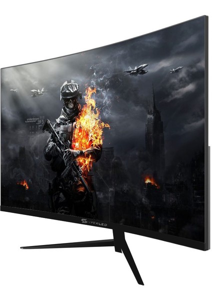 SL-Q24 24" 4Ms 75Hz HDMI+VGA Curved Frameless Gaming Monitör