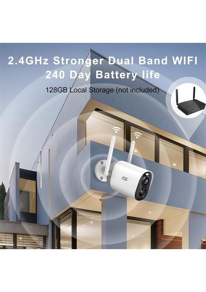 CG7-S3A 2mp 3.3mm Lens Ir LED Full Color Dahılı Pıl Cıft Yonlu Konusma IP65 Solar