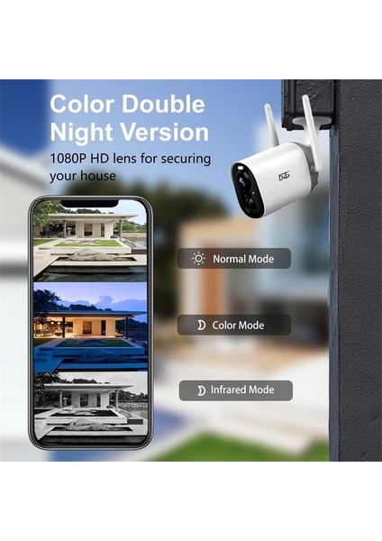 CG7-S3A 2mp 3.3mm Lens Ir LED Full Color Dahılı Pıl Cıft Yonlu Konusma IP65 Solar