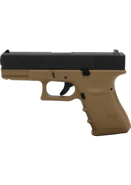 Glock 19 Gen3 Tan + Green Gas +0.20GR Bb