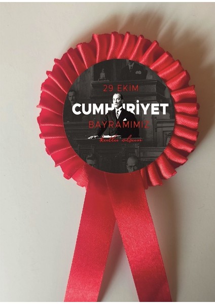 a 29 Ekim Cumhuriyet Bayramı Kurdela , Kurdale Kurdela Yaka Kokartı Kokart Rozet