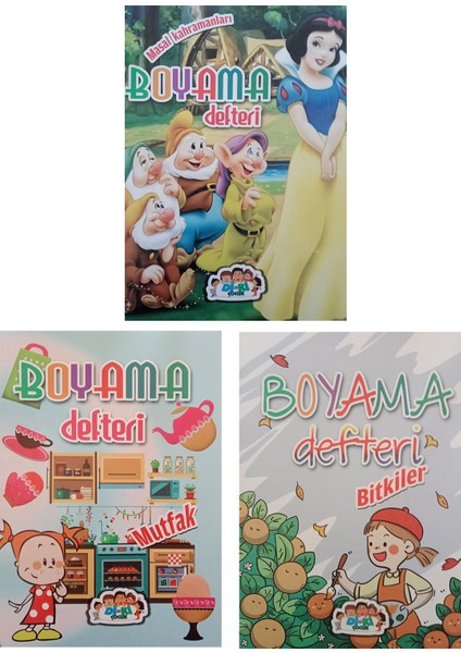 Boyama Defteri: Masal Kahramanları-Mutfak-Bitkiler