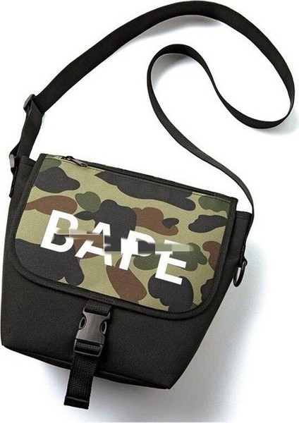 Bape Tek Omuzlu Çapraz Çanta Ape Man Kamuflaj Bez Çanta (Yurt Dışından)