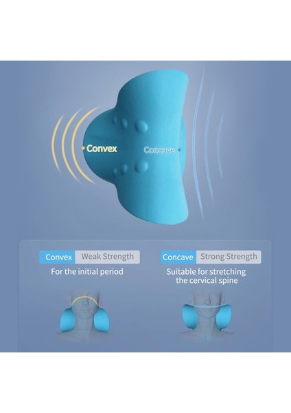 C-Şekilli Servikal Omurga Masaj Yastığı Yerçekimi Shiatsu Boyun Masajı Servikal Yastık Boyun Ve Omuz Masaj Yastığı (Yurt Dışından)