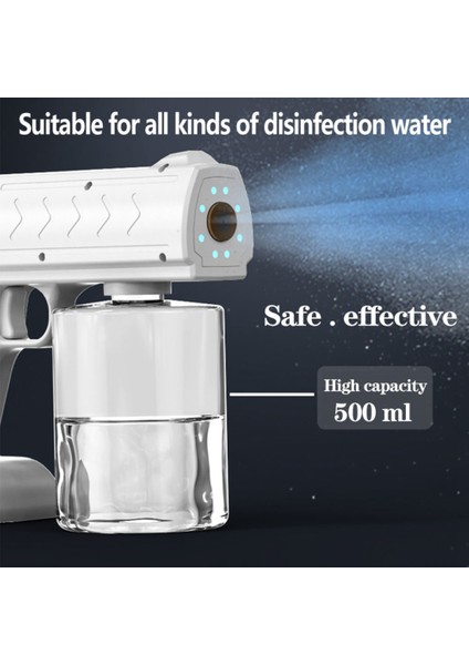Bahçe 500ML Mavi Işık Kablosuz Nano Buhar Sisleyici Dezenfeksiyon B (Yurt Dışından) modelleri