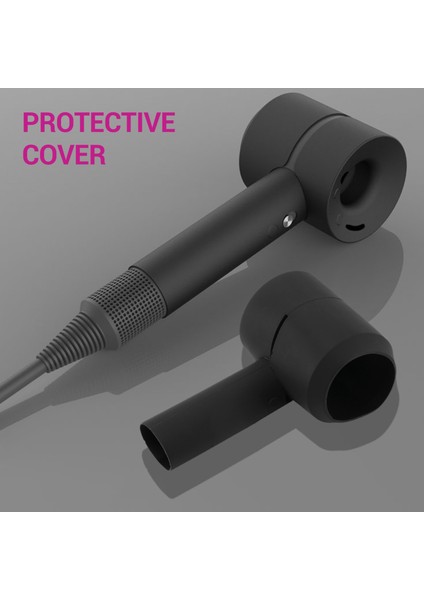 Dyson Blower Cover Skin Için Siyah Yumuşak Silikon Koruyucu Kılıf (Yurt Dışından) modelleri
