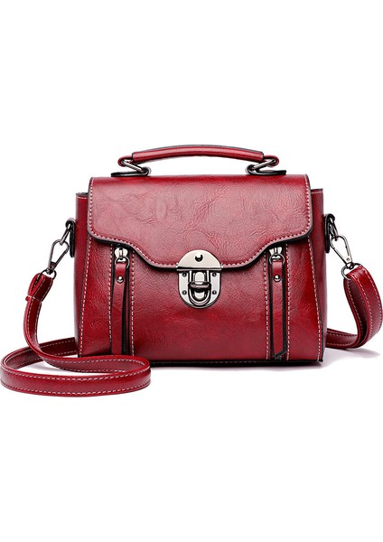 Retro Taşınabilir Omuzdan Askili Çanta Küçük Çok Yönlü Moda Küçük Kare Çanta (Yurt Dışından)