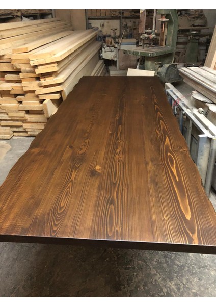Kütük Masa Üstü Tablası Ceviz Rengi 240X100.CM