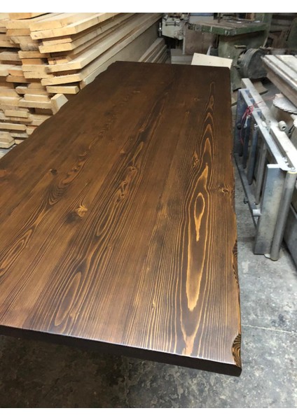 Kütük Masa Üstü Tablası Ceviz Rengi 240X100.CM