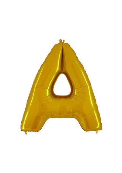 A Harfi Altın Folyo Balon 16 Inch 40 cm