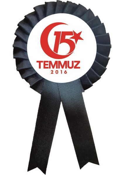a 15 Temmuz Demokrasi ve Milli Birlik Günü Kurdela , Kurdale Kurdela Yaka Kokartı Kokart Rozet
