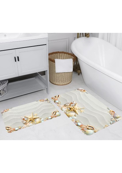 Dijital Baskılı 2'li Banyo Paspas Takımı RVG5284