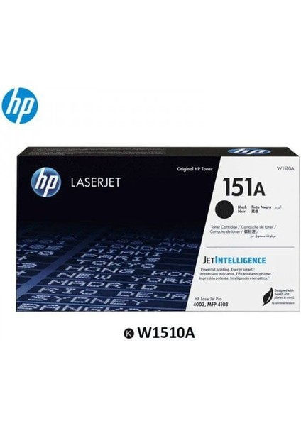 Hp 151A W1510A Toner / 4003DN / 4003DW / 4003N / Mfp 4103 / 4103FDN /