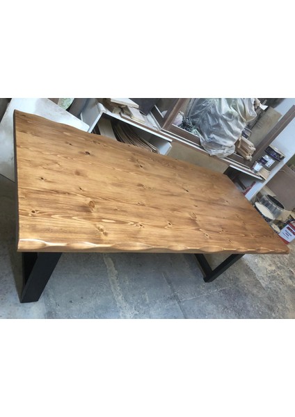 Kütük Salon Masası Açık Ceviz 200X100.CM