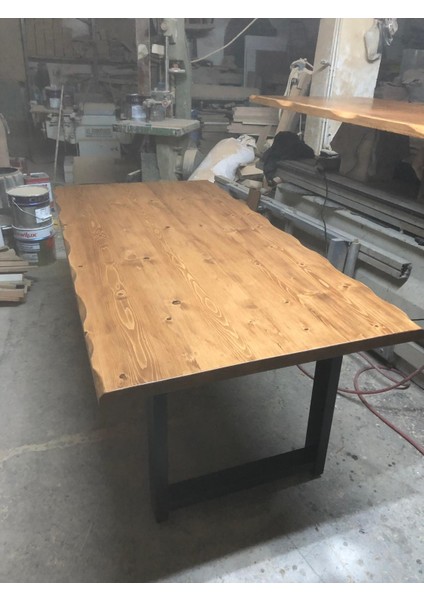 Kütük Salon Masası Açık Ceviz 200X100.CM
