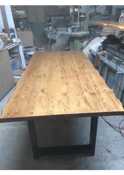 Kütük Salon Masası Açık Ceviz 200X100.CM