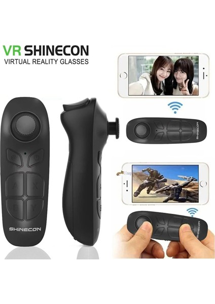 Vr Shinecon Ios ve Android ve Vr Oyunları ile SH-B03 Yeni Bluetooth Uzaktan Kumanda SC-B03