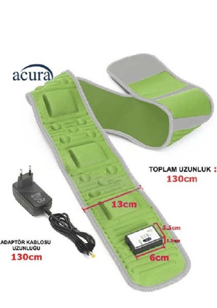 AC-777 5 Motorlu Titreşimli Masaj Kemeri Göbek ve Basen Eritici AC-777
