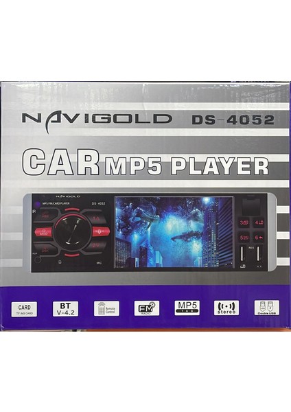 Navıgold Ds 4052 4.1'' Ekranlı USB Bluetooth Kamera Dahil Video Oto Teyp