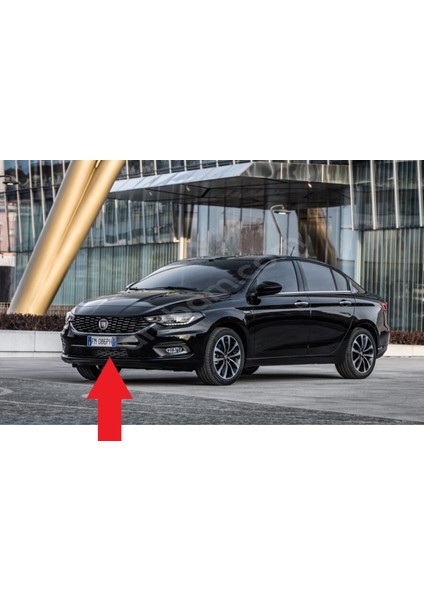 Fiat Egea Uyumlu Ön Tampon Orta Izgarası Panjuru (735642859)