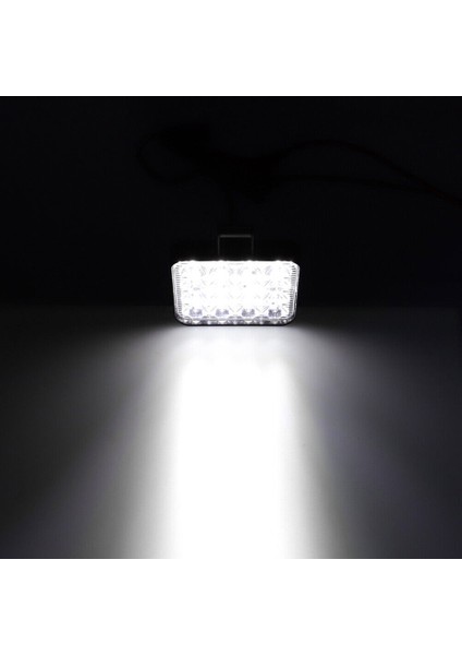 Off Road Traktör Tir Kamyon Sis Fari Ve Çalışma Lambası 16 Led Kare Plastik Kasa 3 Inç 84 MM indirimleri