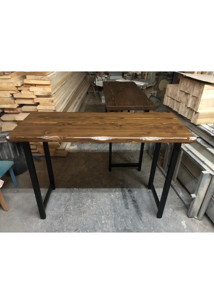 Kütük Bar Masası Ceviz Renk 60X140.CM