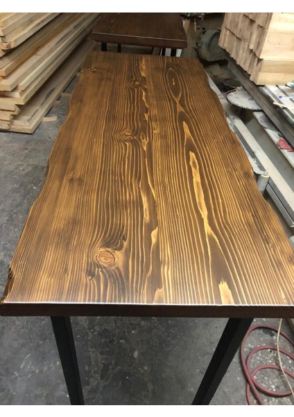 Kütük Bar Masası Ceviz Renk 60X140.CM