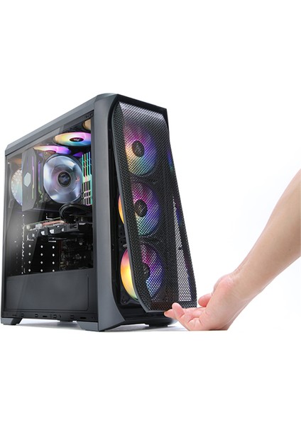 N5MF 700W 4X120MM RGB FAN USB 3.0 ATX SİYAH KASA