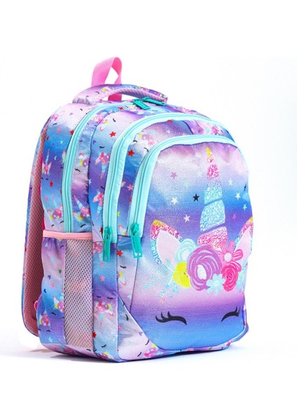 Yeni Sezon Beslenme Çantası ve Kalemlik Hediyeli Ortopedik -Unicorn Desenli 3 ' Lü Okul Çantası Seti indirimleri
