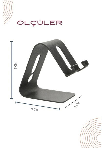 Metal Masaüstü Telefon ve Tablet Standı Masaüstü Telefon Tutucu Stand