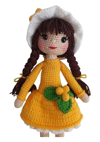 Sarı Kikona Çiçeği Bebek Amigurumi Organik Oyuncak fiyatları