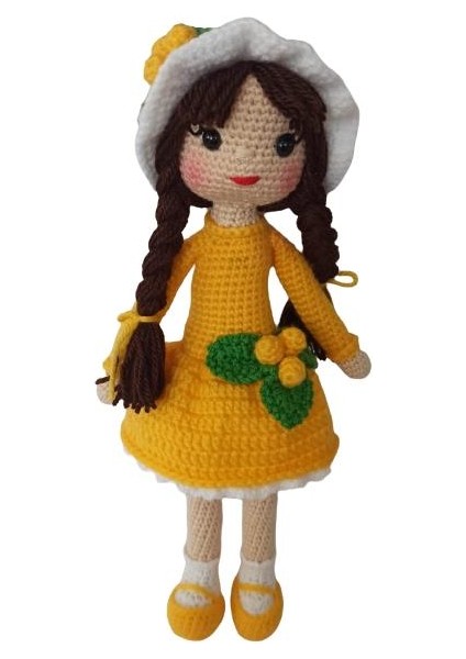 Sarı Kikona Çiçeği Bebek Amigurumi Organik Oyuncak modelleri