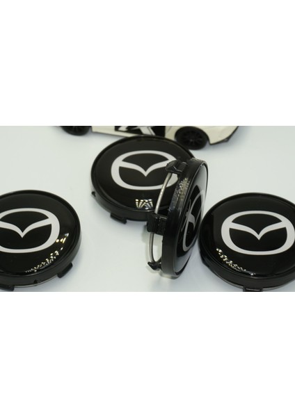 Mazda Jant Göbeği Siyah Kapak Seti 60MM fiyatları