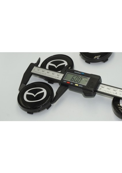 Mazda Jant Göbeği Siyah Kapak Seti 60MM modelleri