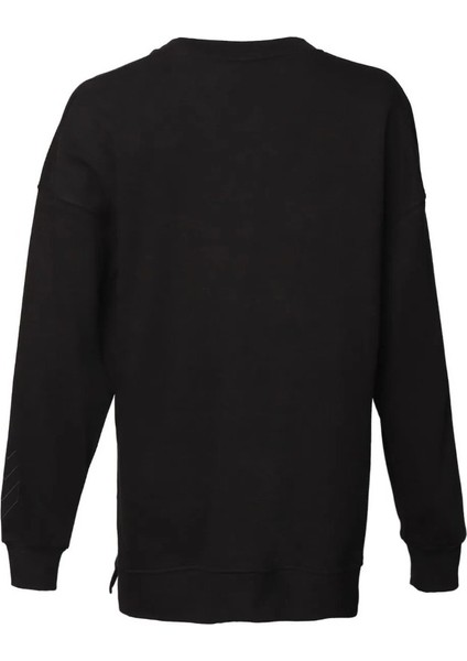 Bluebell Kadın Siyah Bisiklet Yaka Sweatshirt