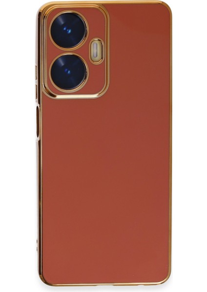 Realme C55 Kılıf Parlak Detaylı Kamera Korumalı Volet Silikon