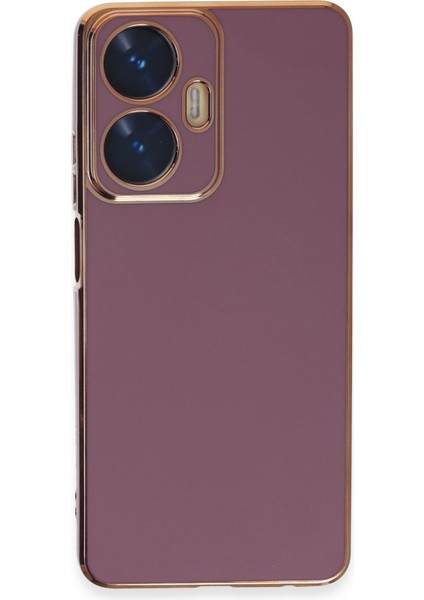 Realme C55 Kılıf Parlak Detaylı Kamera Korumalı Volet Silikon